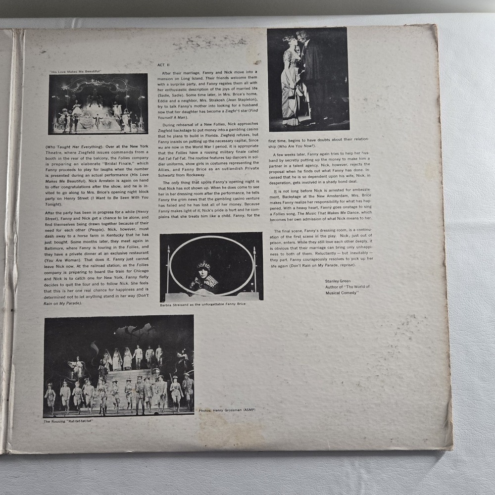 Barbra Streisand Funny Girl Original Broadway Cast LP Capitol VAS 2059 VG Tested - Picture 9 of 16